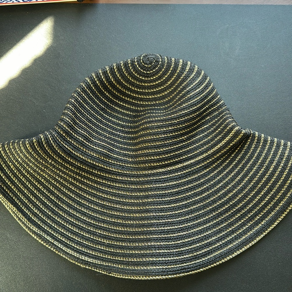 Eric Javits Sun Hat Black and Gold - Never Worn!!!